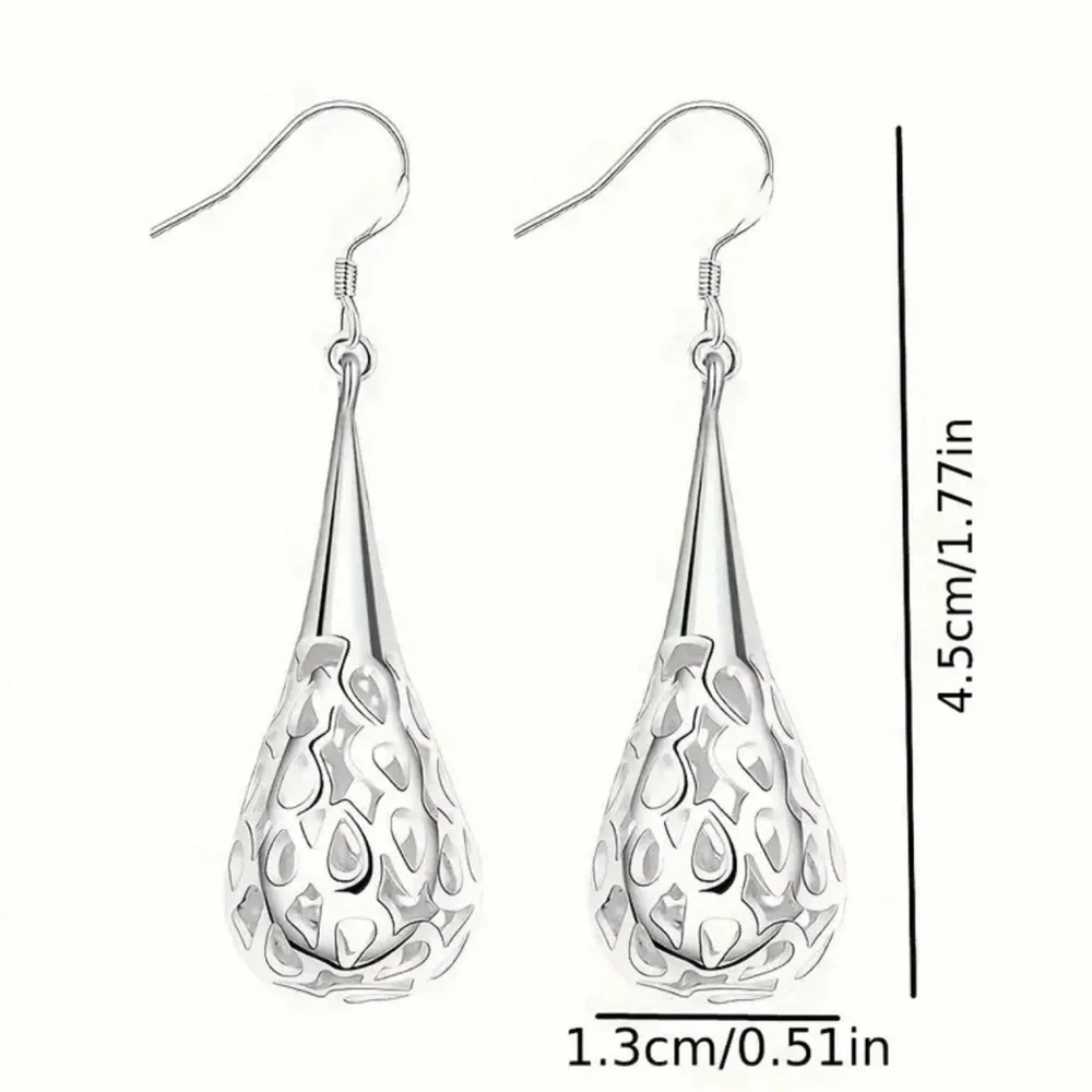 NWOT - Hallow Droplet Dangle Earrings - Picture 7 of 7